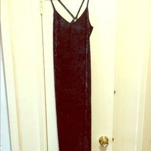Free people Velvet slip dress